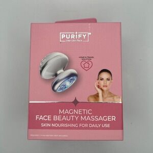 Purify Magnetic Face Beauty Massager Pink Electric Pulse Skin Tool #447